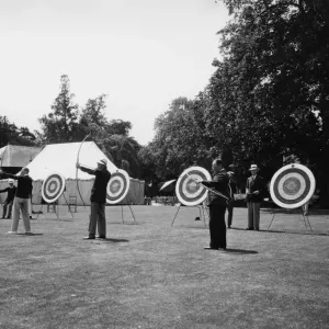 Archery Contest at Leamington Spa, Warwickshire Archery Contest at Leamington Spa, Warwickshire
