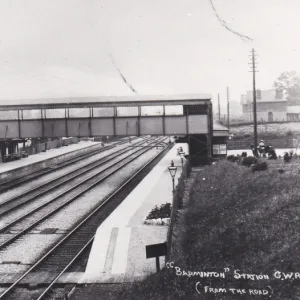 Gloucestershire Stations Metal Print Collection: Badminton Station