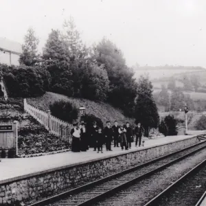 Bampton Station, Devon, c. 1900