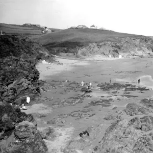 Bigbury-on-Sea Sands, Devon, August 1928