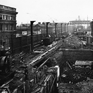 Birmingham Snow Hill, under construction, c. 1910