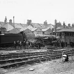 Bomb damage to Bowden Hall locomotive at Keyham Station, 1941