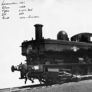 BR Pannier Tank No. 1368, 1959