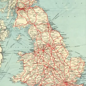 British Railways network map 1950s