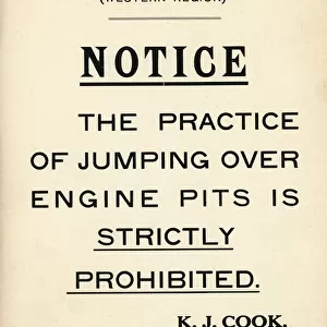 British Railways Notice, 1950