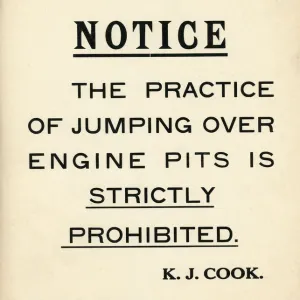 British Railways Notice, 1950