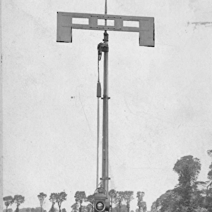 Broad Gauge crossbar signal, c1870s