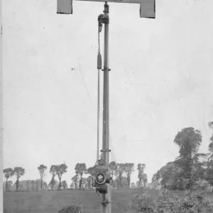 Broad Gauge crossbar signal, c1870s