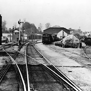 Cirencester Town Goods Shed and Signal Box, c. 1930s