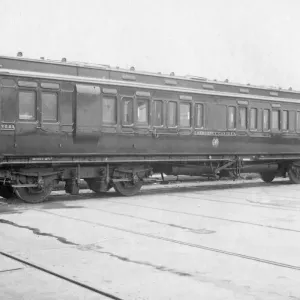 A corridor brake composite carriage converted into a rail mobile emergency canteen, 1941 A corridor brake composite carriage converted into a rail mobile emergency canteen, 1941