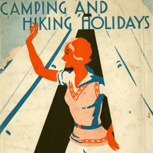 Front cover of the book Camping and Hiking Holidays, 1933