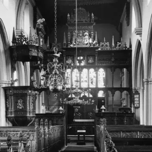 Crowcombe Church (interior), Somerset Crowcombe Church (interior), Somerset