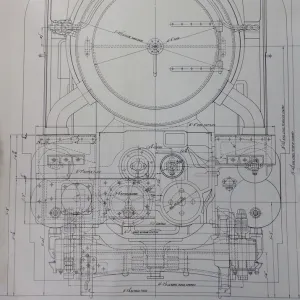 Design drawing for the King Class locomotive, 1927