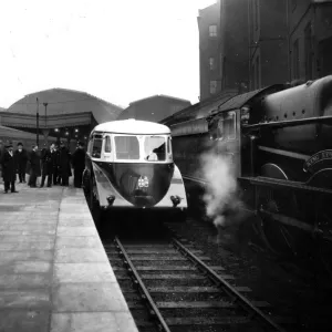 Diesel Railcar No 1 at Paddington Station, 1st December 1933