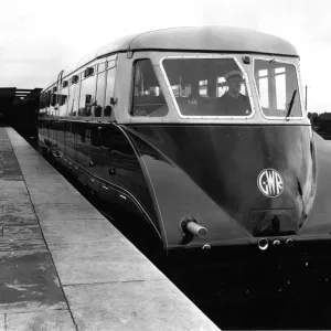 Diesel Railcar No 4 at Cardiff, 1934