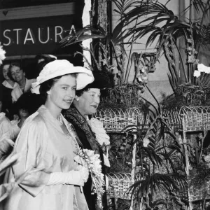 Elizabeth II on a Royal Visit to Cardiff, 5th August 1960