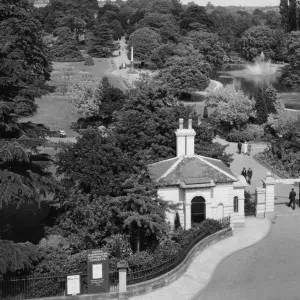 Entrance to Jephson Gardens, Leamington Spa, Warwickshire