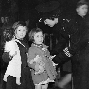 Evacuees at Paddington Station, September 1939