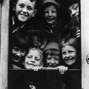Evacuees waiting to leave Paddington Station, 1939