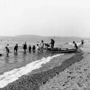 Exmouth Beach, Devon, c1950 Exmouth Beach, Devon, c1950