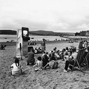 Exmouth Beach, Devon, July 1950