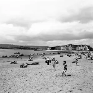 Exmouth Beach, Devon, July 1950 Exmouth Beach, Devon, July 1950