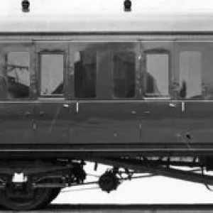 Exterior of non corridor brake third van no. W2090, 1950