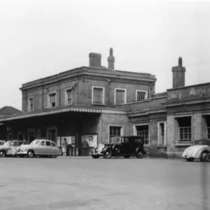Exterior of Taunton Station, Somerset, c. 1950s