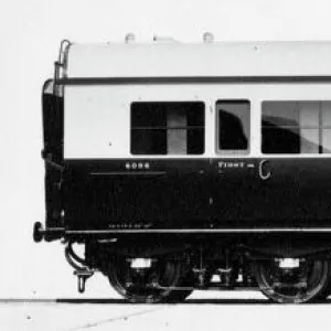 Exterior view of composite coach no. 6096