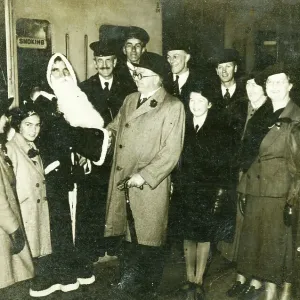 Father Christmas visits Swindon Station c, 1940s Father Christmas visits Swindon Station c, 1940s