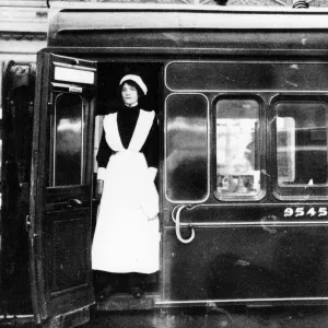 Female stewardess, 1917