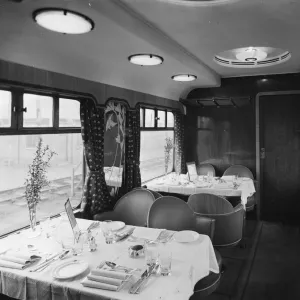 First Class Saloon, Restaurant Car, 1938