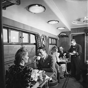 First Class Saloon, Restaurant Car, 1946