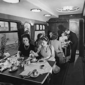 First Class Saloon, Restaurant Car, 1946