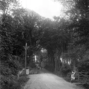 Girl in Road, Bude, Cornwall Girl in Road, Bude, Cornwall