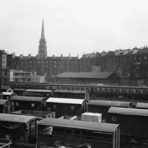 Goods wagons on the approach to Paddington Station, 1930 Goods wagons on the approach to Paddington Station, 1930