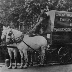 Great Western Railway Horse Drawn Delivery Van, c1910