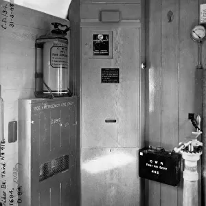 Guards Compartment of non corridor brake third van No. 416, 1948