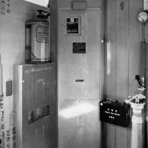 Guards Compartment of non corridor brake third van No. 416, 1948