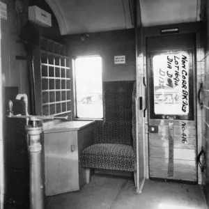 Guards Van on non corridor third brake van no. 416, 1948