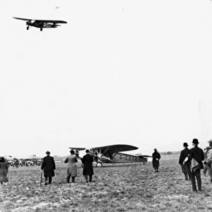 GWR air services first flight, Cardiff, April 1933