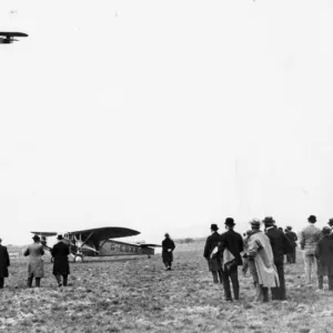 GWR air services first flight, Cardiff, April 1933