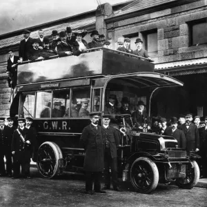 GWR Double Decker Milnes-Daimler omnibus, Penzance, 1904