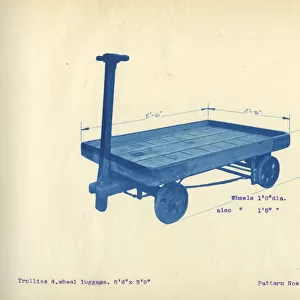 GWR luggage trolley, c. 1920s