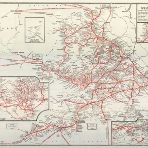 GWR Network Map, c1920s