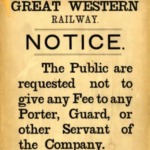 GWR Notice, 1888