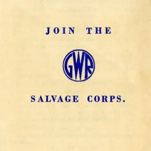 GWR Salvage Corps leaflet, 1940 GWR Salvage Corps leaflet, 1940