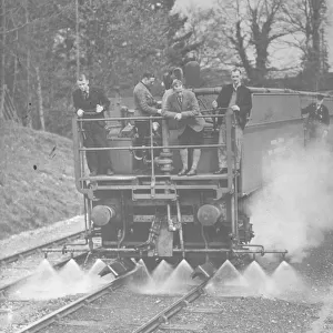 GWR Weedkilling Train with sprays on, 1938