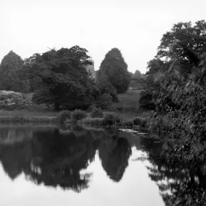 Impney Park Print, Droitwich c.1930: A GWR View of Chateau Impney Hotel
