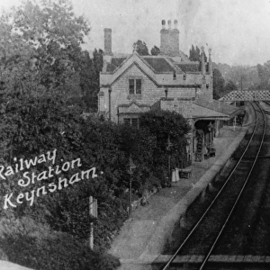Keynsham Station, Somerset, c. 1900
